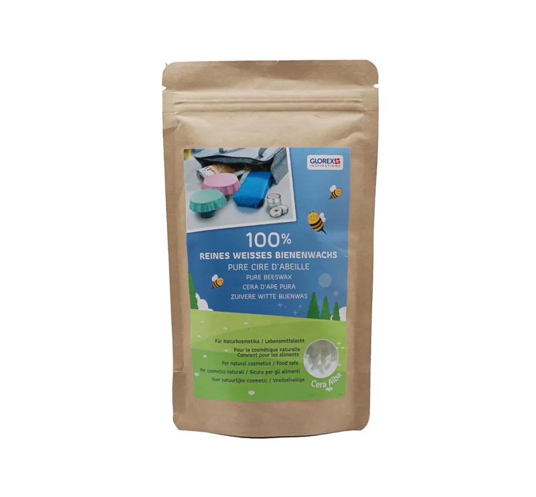 GLOREX Naturkosmetik|Kerzen Gestalten>100 % reine weiße Bienenwachs Pastillen