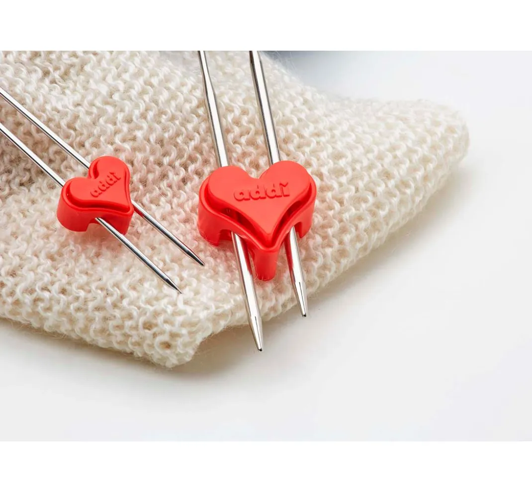addi Strickzubehör|Stricken>ToGo Maschenstopper "Herz"