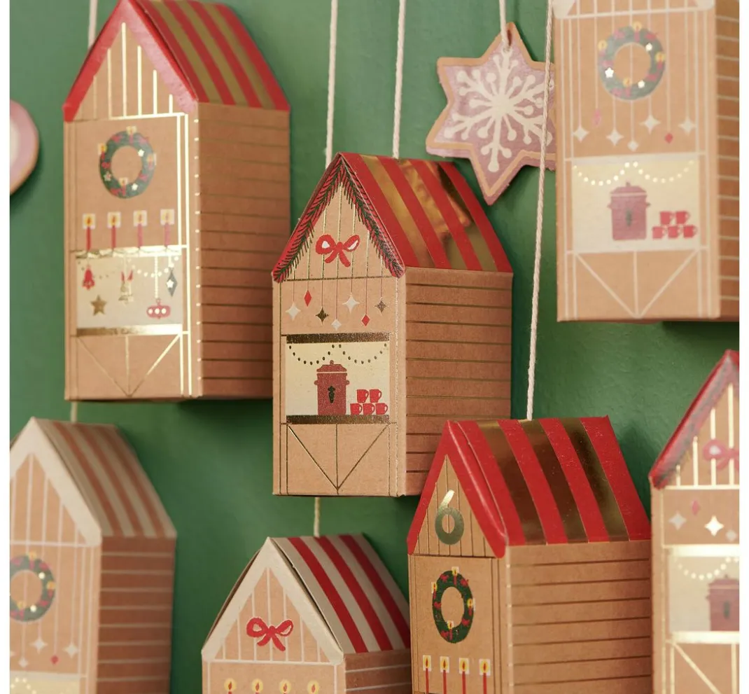 Rico Design Tüten & Anhänger|Tüten & Anhänger>Adventskalender Bastelset "Weihnachtsmarkt"