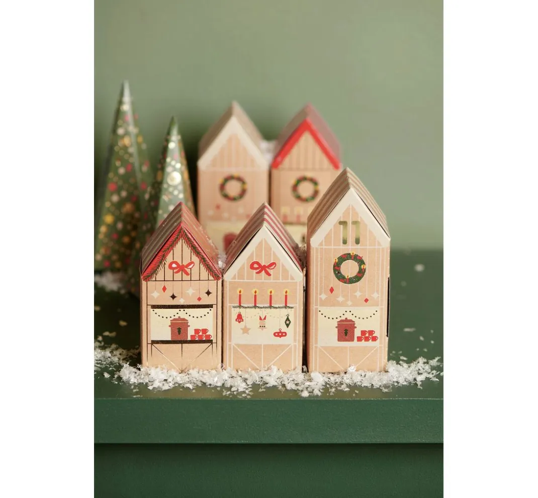 Rico Design Tüten & Anhänger|Tüten & Anhänger>Adventskalender Bastelset "Weihnachtsmarkt"