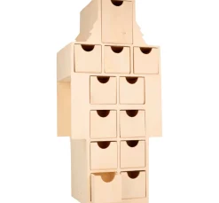 Artemio Adventskalender|Holz, Mdf & Pappmaché>Adventskalender "Nussknacker"
