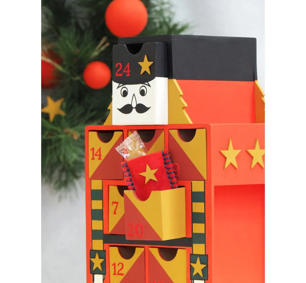 Artemio Adventskalender|Holz, Mdf & Pappmaché>Adventskalender "Nussknacker"