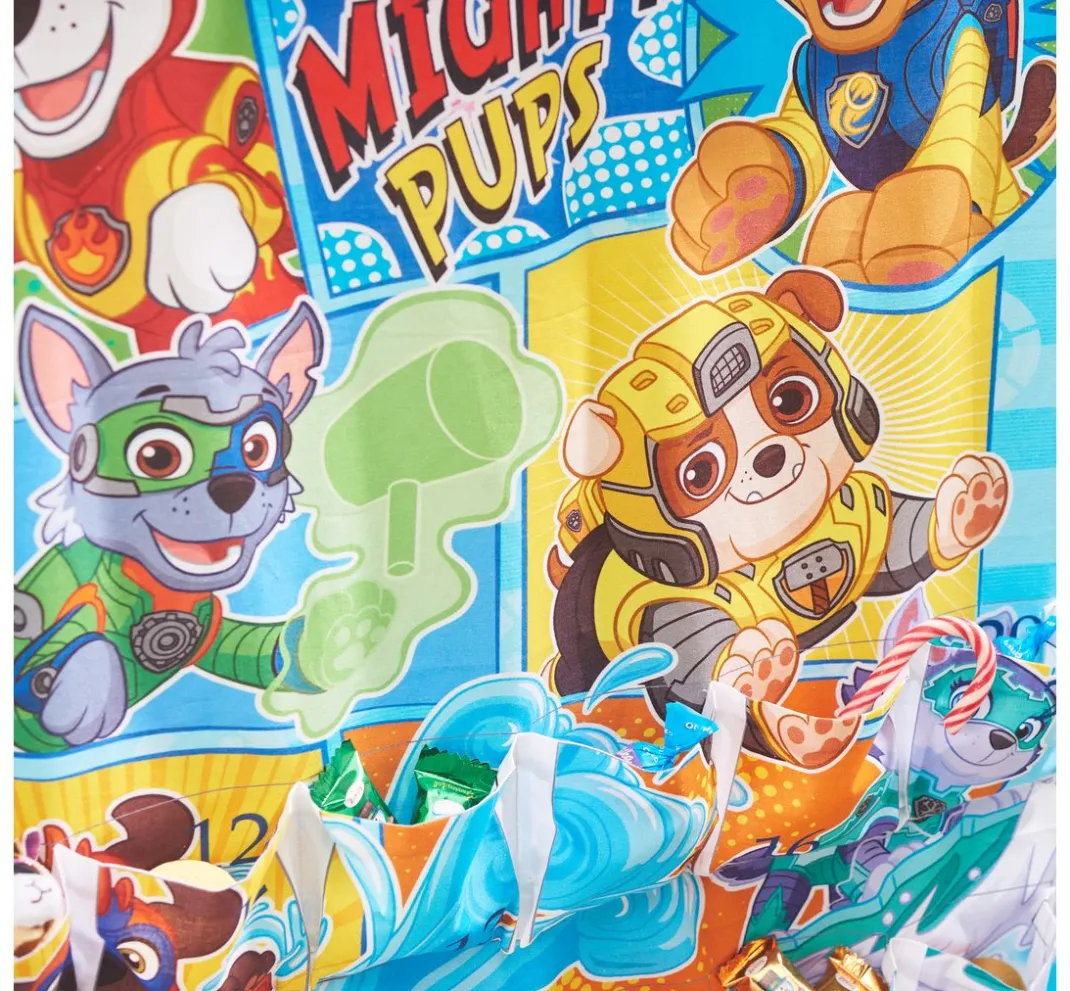 VBS Marktplatz Weihnachtsstoffe|Baumwollstoff>Adventskalender Stoffpanel "Paw Patrol Mighty Pups", ca. 150 x 80 cm