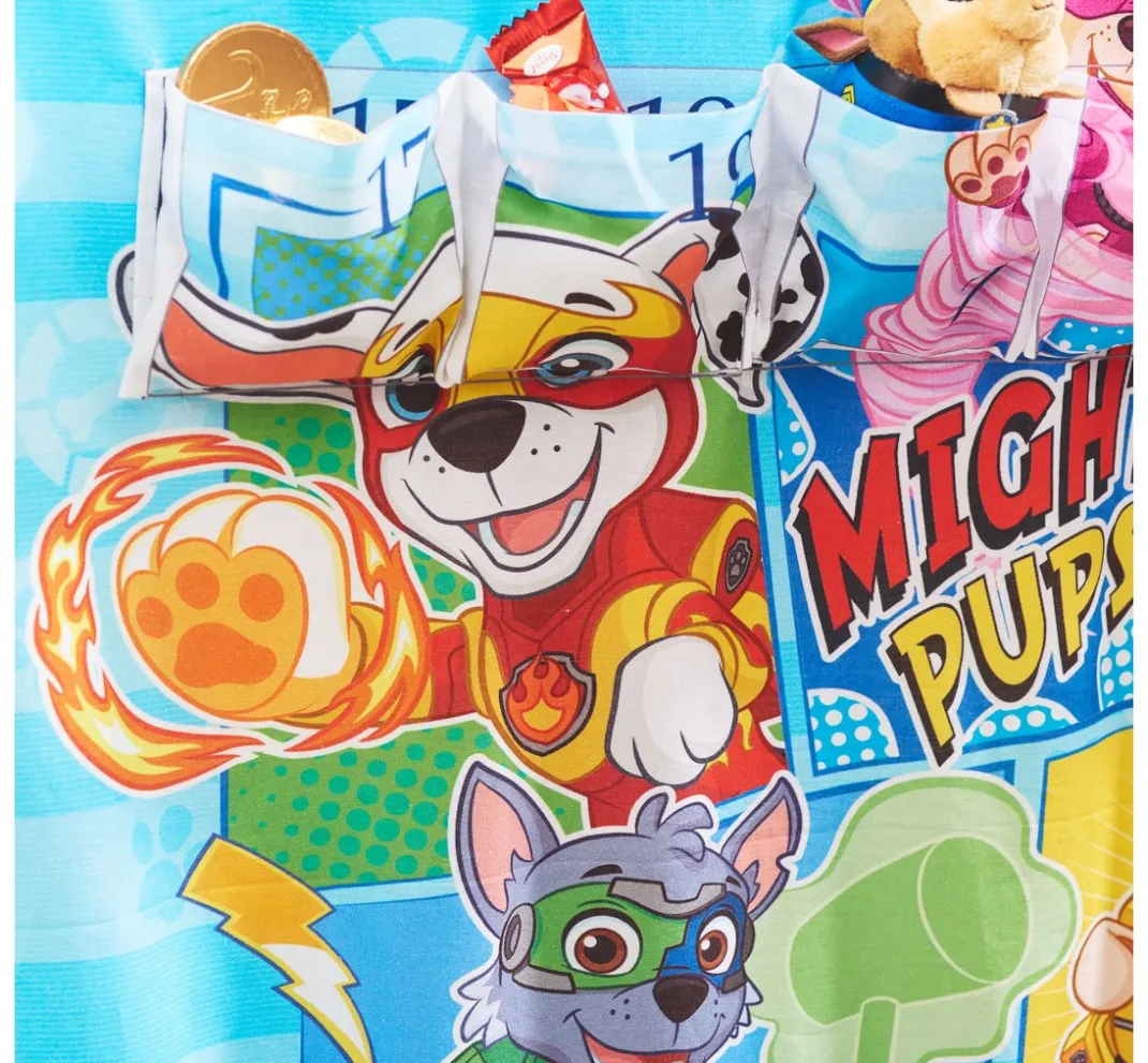 VBS Marktplatz Weihnachtsstoffe|Baumwollstoff>Adventskalender Stoffpanel "Paw Patrol Mighty Pups", ca. 150 x 80 cm