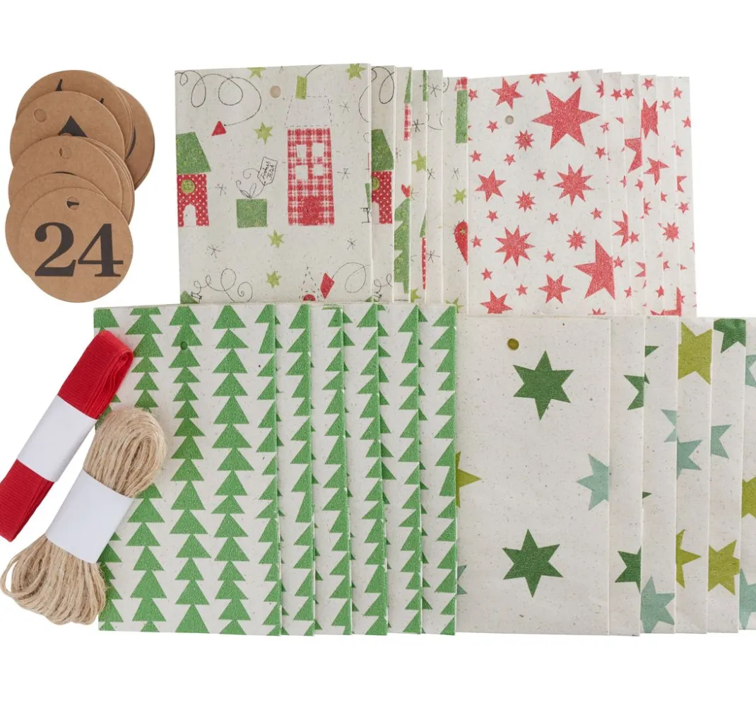 Zischka Papier-Bastelsets|Adventskalender>Adventskalender-Set "By Nature"