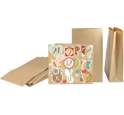 Braun+Company Papier-Bastelsets|Adventskalender>Adventskalender-Set "Happy Christmas"