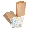 folia Tüten & Anhänger|Adventskalender>Adventskalender-Set "Kraftpapier", lebensmittelechte Papiertüten