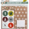 folia Tüten & Anhänger|Papier-Bastelsets>Adventskalender-Set "Nature"