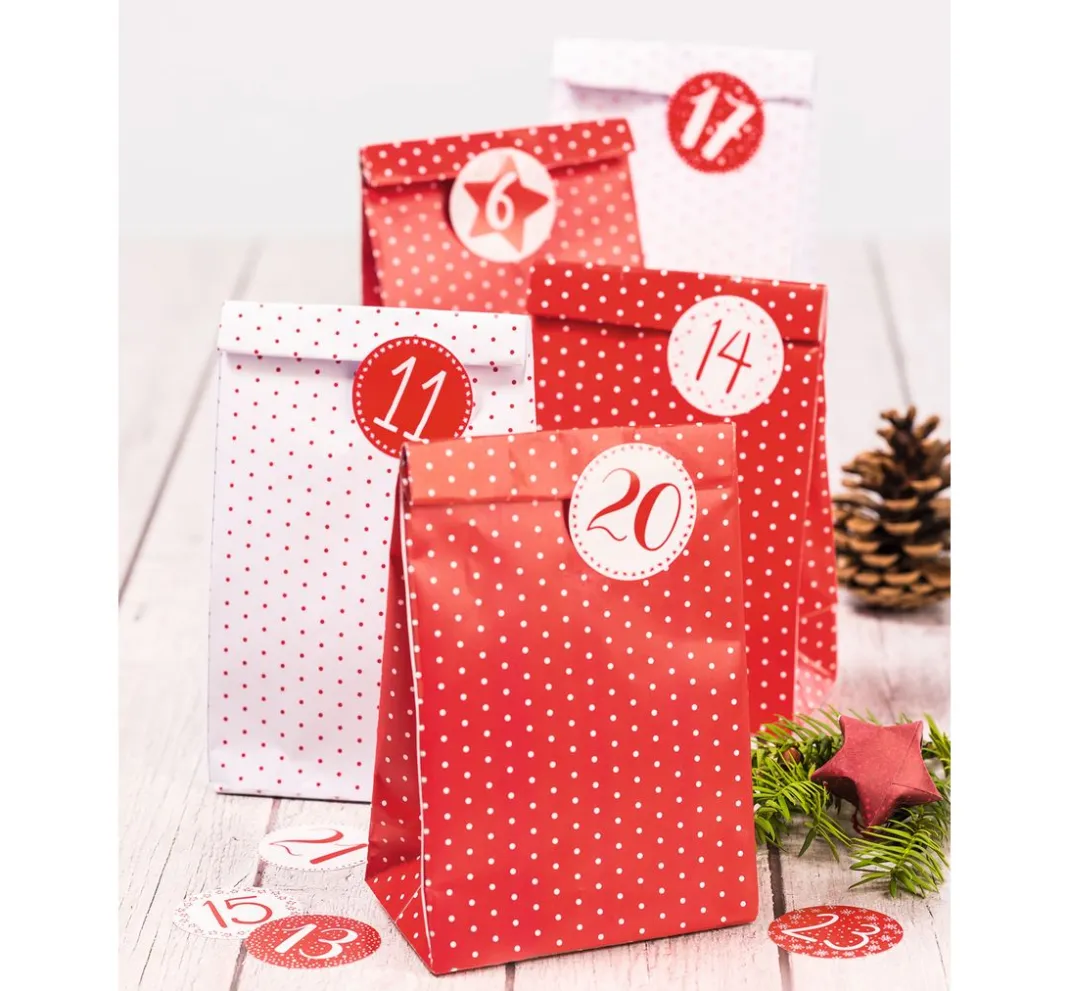 Heyda Tüten & Anhänger|Adventskalender>Adventskalender-Set "Pünktchen"