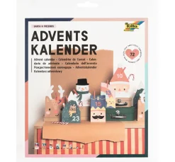 folia Tüten & Anhänger|Tüten & Anhänger>Adventskalender-Set "Santa & Friends"