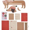 folia Adventskalender|Papier-Bastelsets>Adventskalender-Set "Weihnachtsdackel"