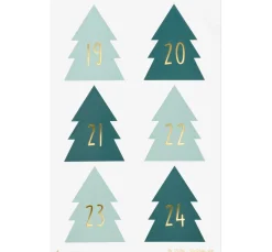 folia Sticker & Klebebänder|Kartengestaltung>Adventskalendersticker "Christmas Tree"
