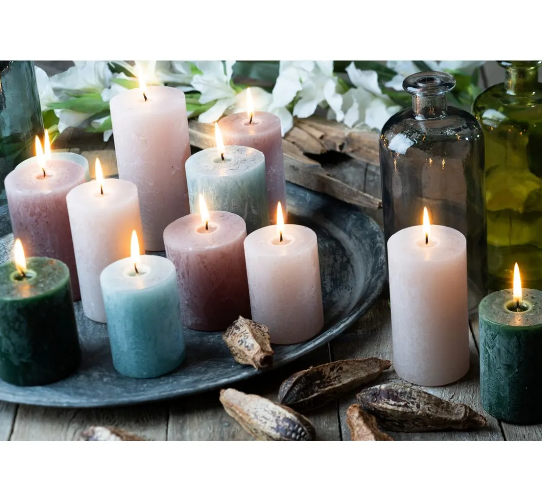 Wenzel Kerzen Gestalten>Adventskerzen "Rustic", abgestuft, 4er-Set