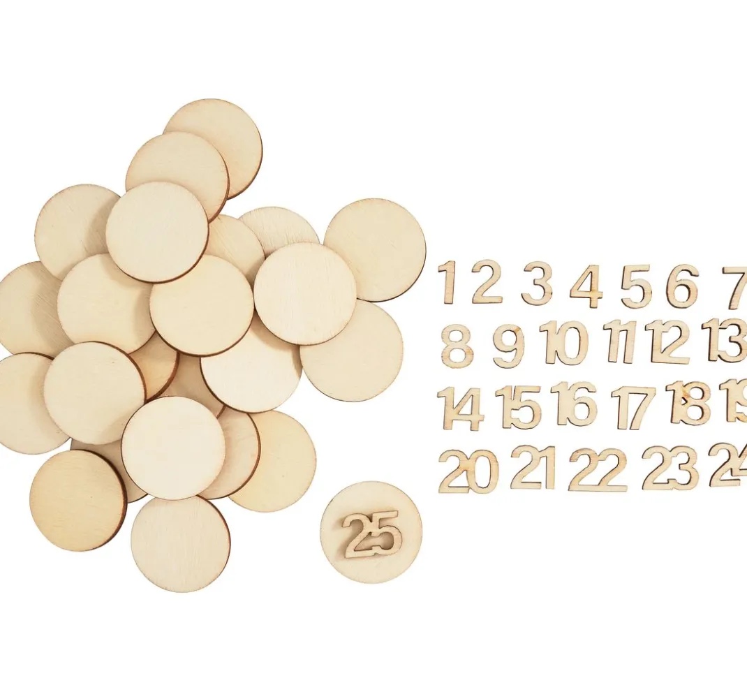 Artemio Adventskalender|Streuteile>Adventszahlen "Numbers & Circles"