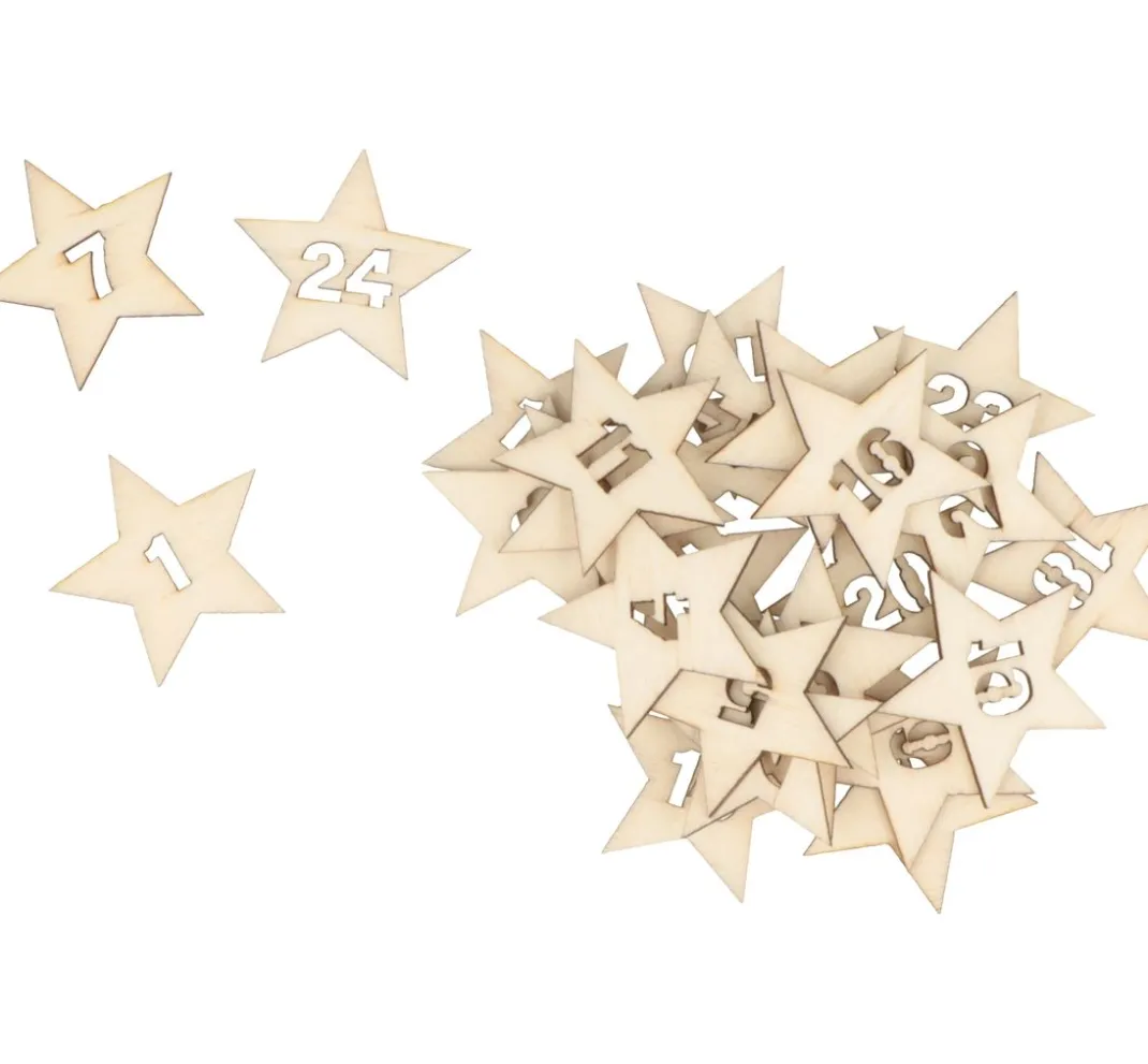 Artemio Adventskalender|Streuteile>Adventszahlen "Sterne"