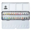 Schmincke Aquarell|Künstlerfarbe>AKADEMIE Aquarellkasten mit 24 halben Näpfchen