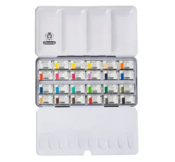 Schmincke Aquarell|Künstlerfarbe>AKADEMIE Aquarellkasten mit ganzen Näpfen