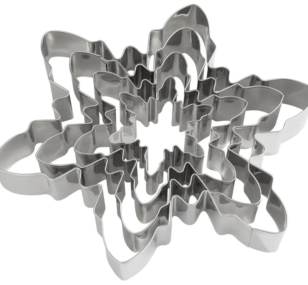 Kinder creativ company Modellier-Werkzeuge|Backen>Ausstechformen-Set "Snowflakes"
