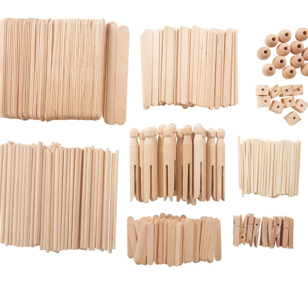 Kinder Rayher Deko-Bastelsets|Bastelzubehör>Basic-Bastelbox Holz