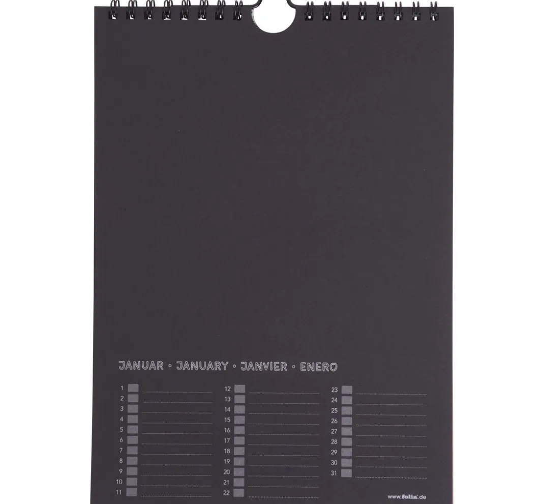 folia Kalender & Bullet Journal|Kalender>Bastel Dauerkalender, 17 x 24 cm