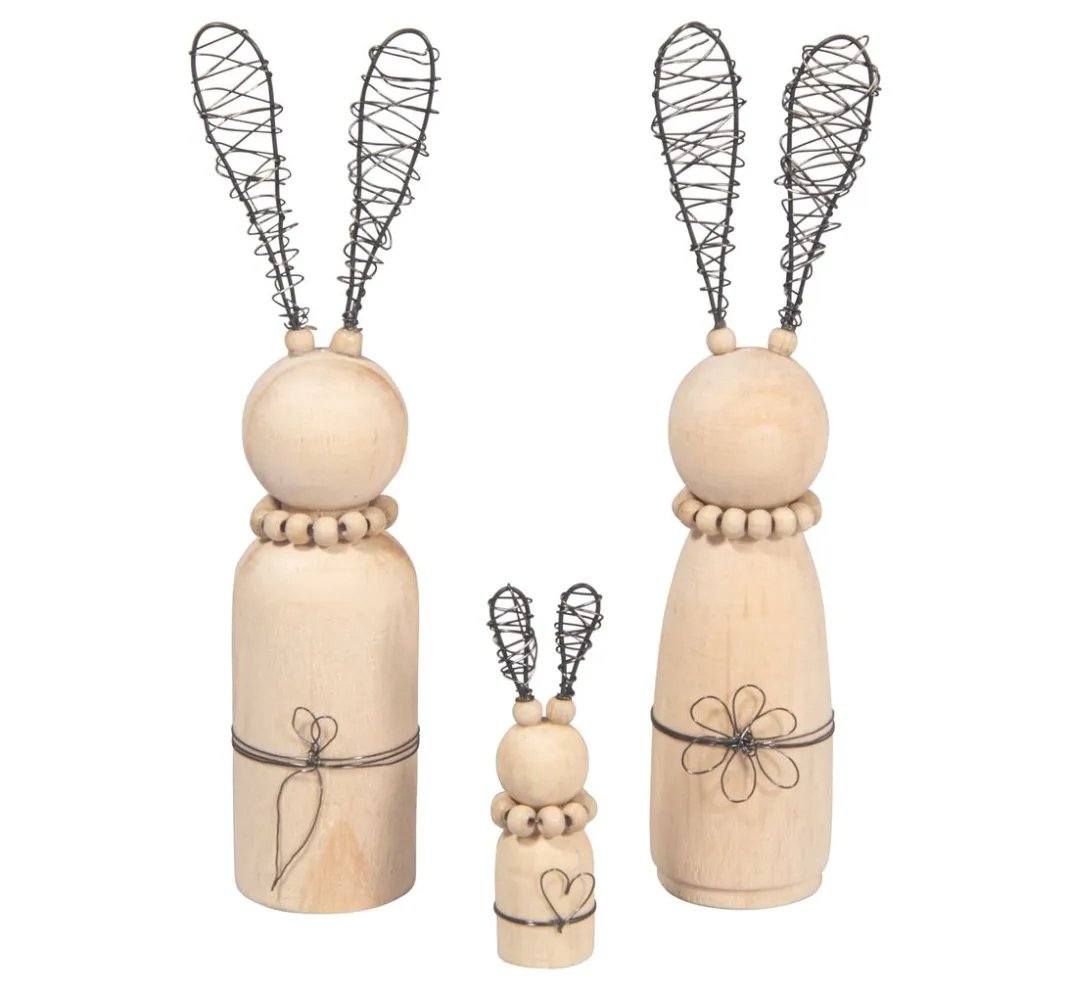 Kinder Rayher Deko-Bastelsets|Bastelsets>Bastelpackung "Hasenfamilie"