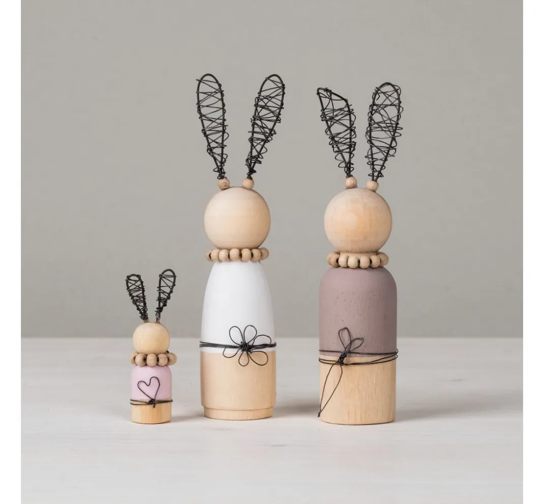 Kinder Rayher Deko-Bastelsets|Bastelsets>Bastelpackung "Hasenfamilie"