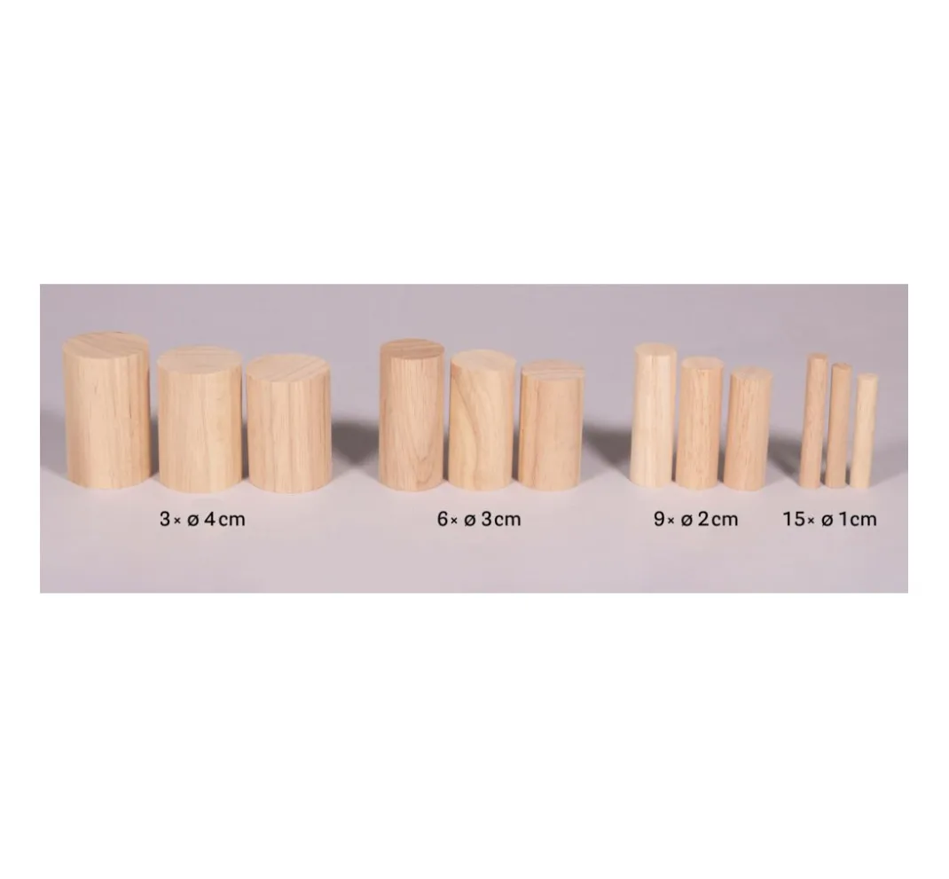 Kinder Rayher Deko-Bastelsets|Holz>Bastelpackung Holz "Rundstäbe"