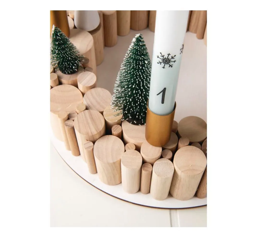 Kinder Rayher Deko-Bastelsets|Holz>Bastelpackung Holz "Rundstäbe"
