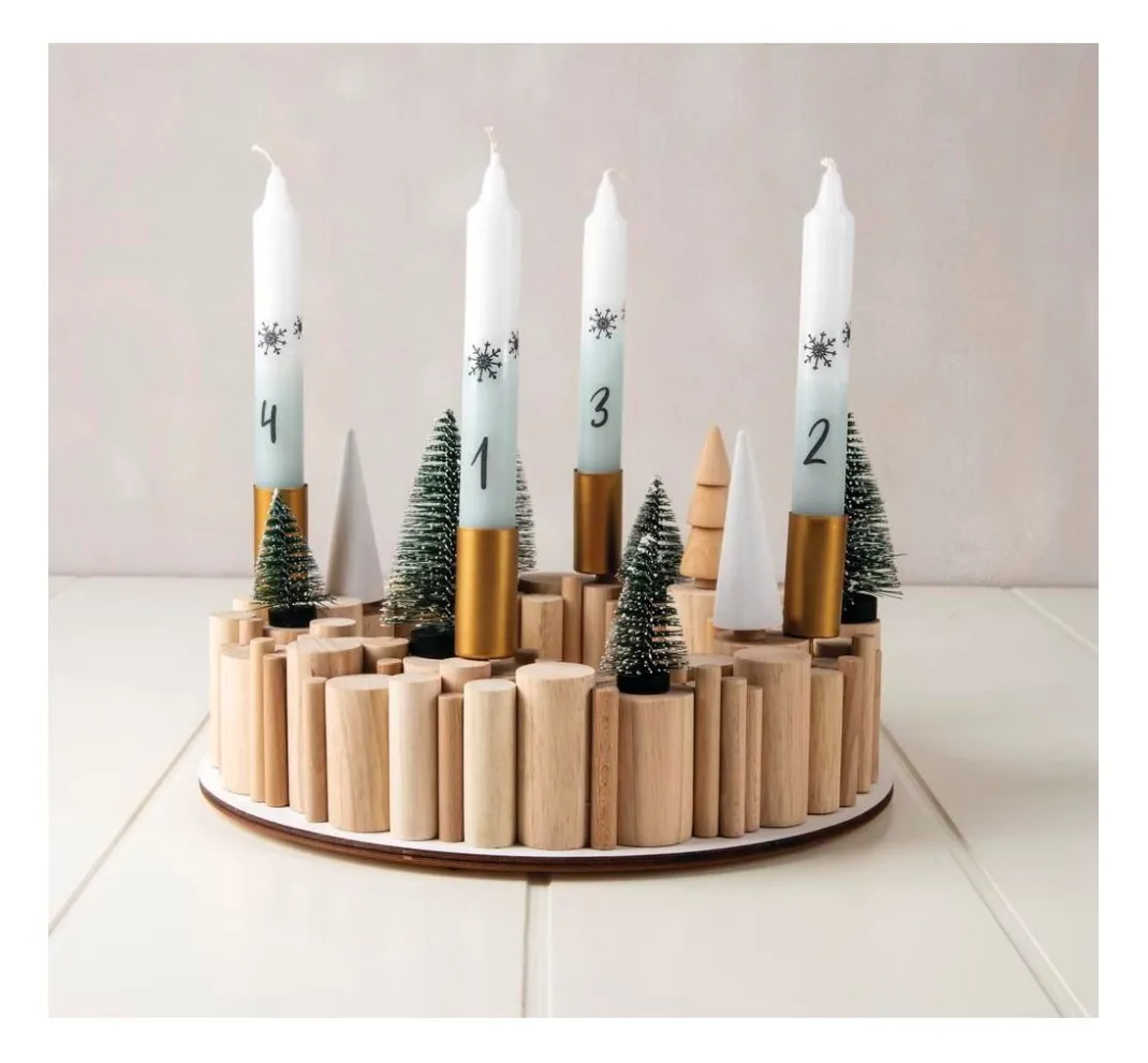 Kinder Rayher Deko-Bastelsets|Holz>Bastelpackung Holz "Rundstäbe"