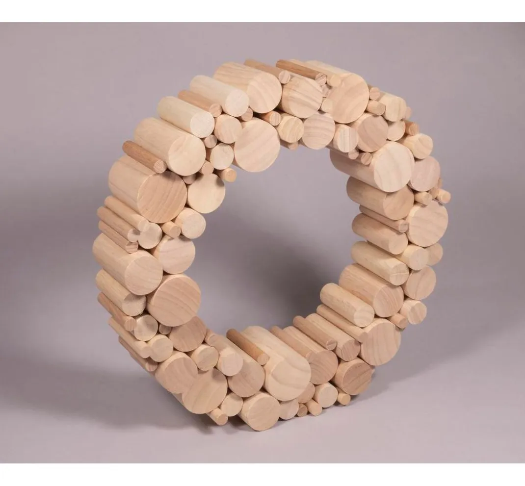 Kinder Rayher Deko-Bastelsets|Holz>Bastelpackung Holz "Rundstäbe"