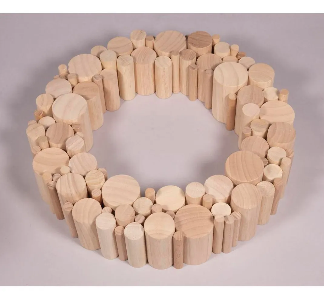 Kinder Rayher Deko-Bastelsets|Holz>Bastelpackung Holz "Rundstäbe"
