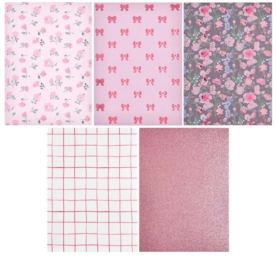 Rico Design Farb- & Motivblöcke>Bastelpapier-Block "La Vie En Rose"
