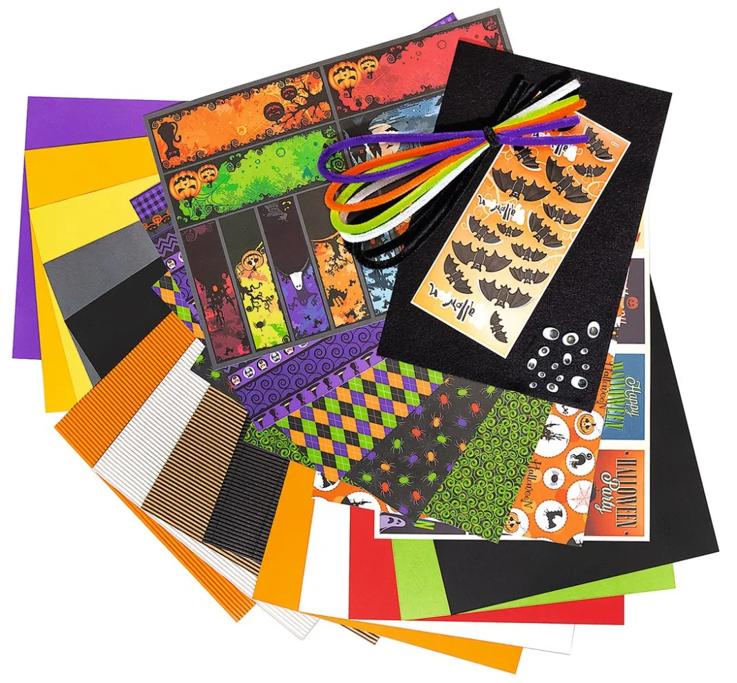 Kinder folia Deko-Bastelsets|Papier-Bastelsets>Bastel-Set "Halloween"