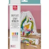 Kinder KNORR prandell Malsets|Textil-Design>Bastelset Sportbeutel und Schlampermäppchen "Mermaid"
