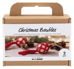 creativ company Makramee Diy Set>Bastelset Weihnachtskugeln "Makramee"