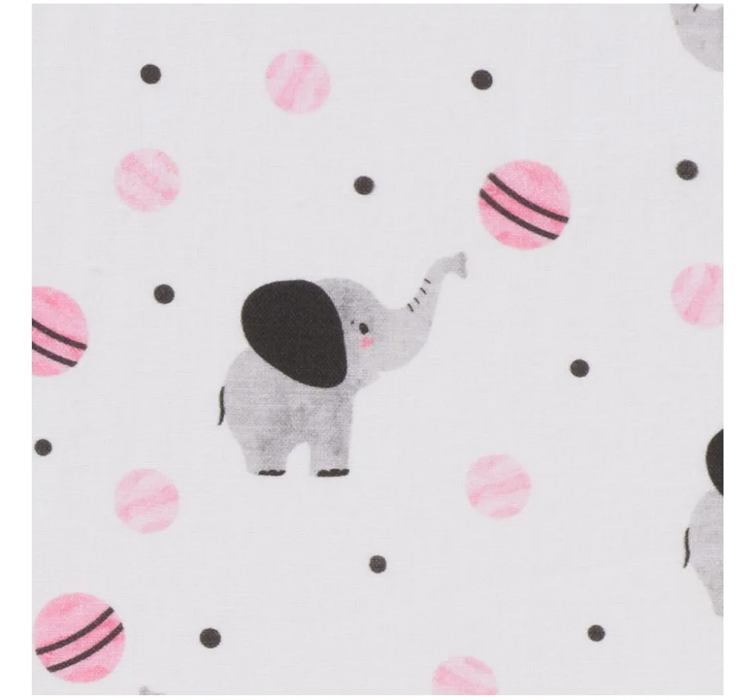 Kinder Globaltex Kinderstoffe|Stoff Meterware>Baumwoll-Stoff "Elefant Lilo"
