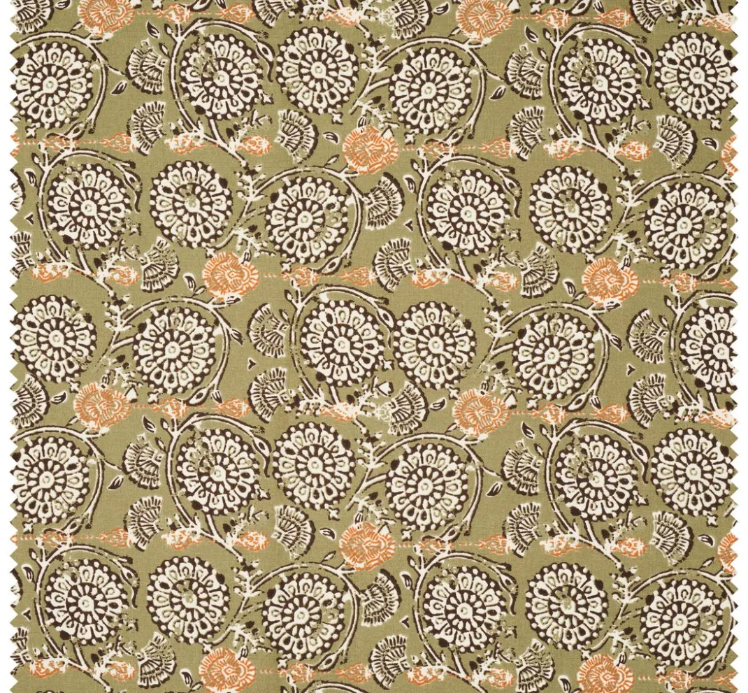 VBS Marktplatz Baumwollstoff|Stoff Meterware>Baumwoll-Stoff "Jivana-Khaki"