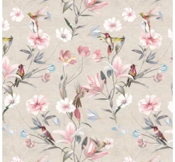 Globaltex Baumwollstoff|Stoff Meterware>Baumwoll-Stoff "Kolibri"