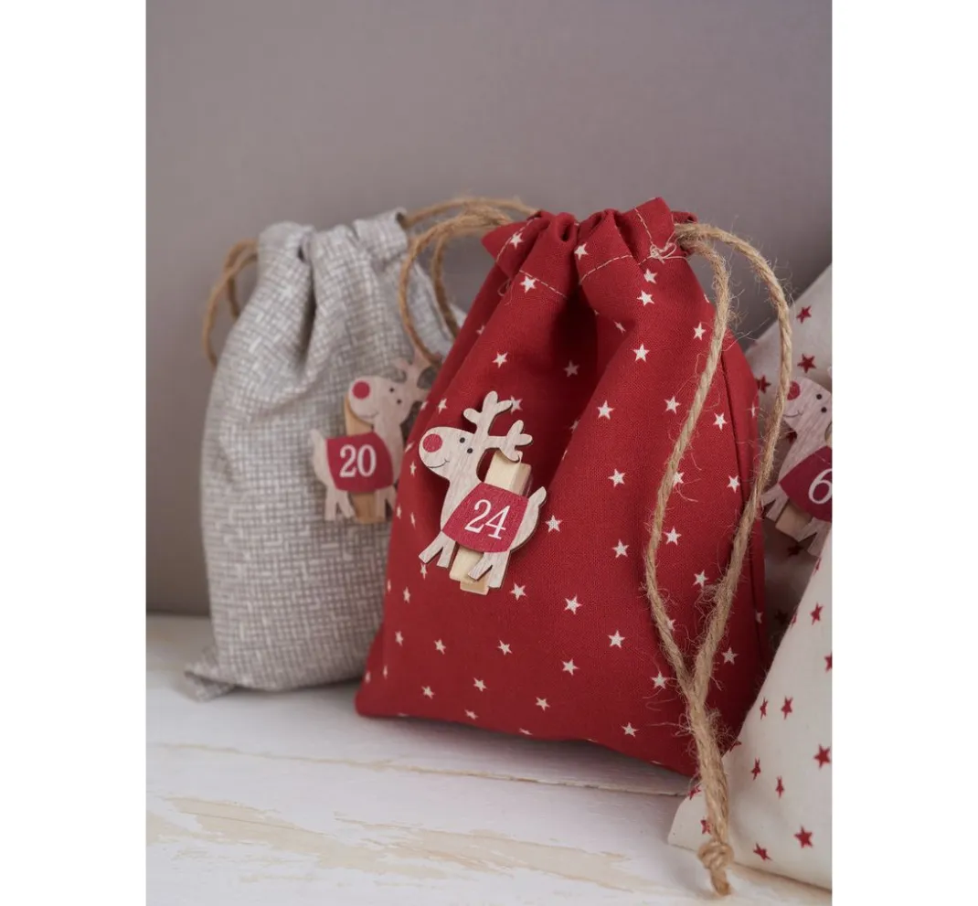 VBS Marktplatz Stoff Meterware|Weihnachtsstoffe>Baumwoll-Stoff Landhaus "Sterne"