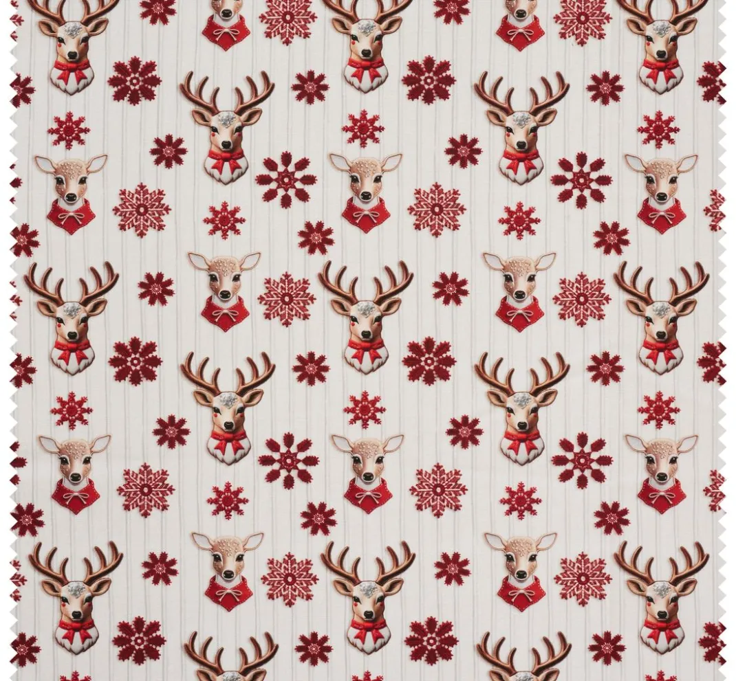 VBS Marktplatz Weihnachtsstoffe|Baumwollstoff>Baumwoll-Stoff "Nordic Reindeer"