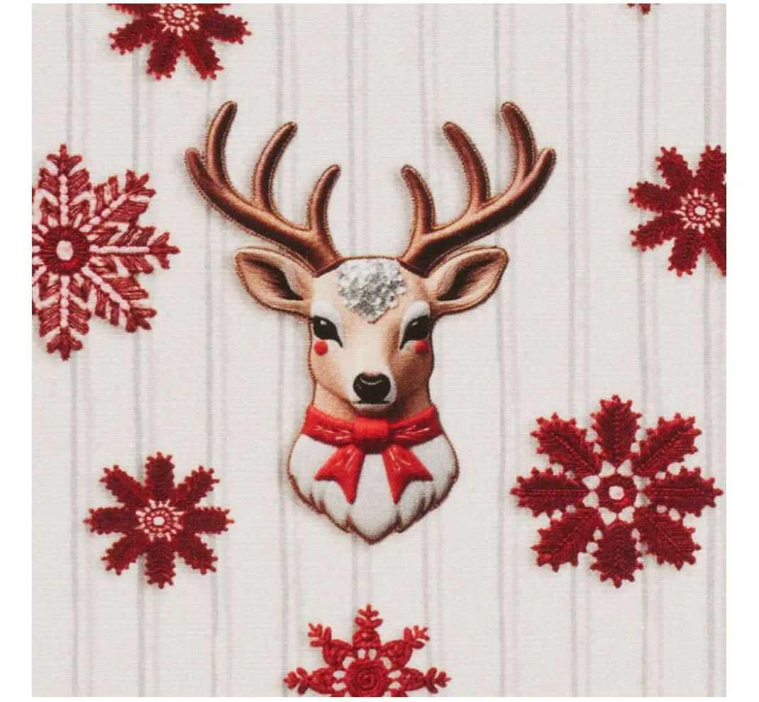VBS Marktplatz Weihnachtsstoffe|Baumwollstoff>Baumwoll-Stoff "Nordic Reindeer"