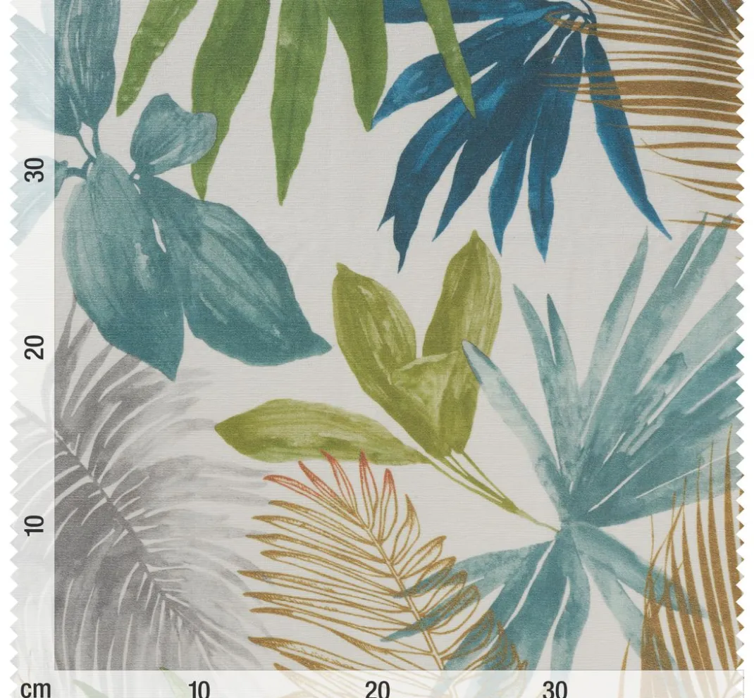 Globaltex Beschichteter Stoff|Stoff Meterware>Baumwoll-Stoff "Palmen", Acryl beschichtet