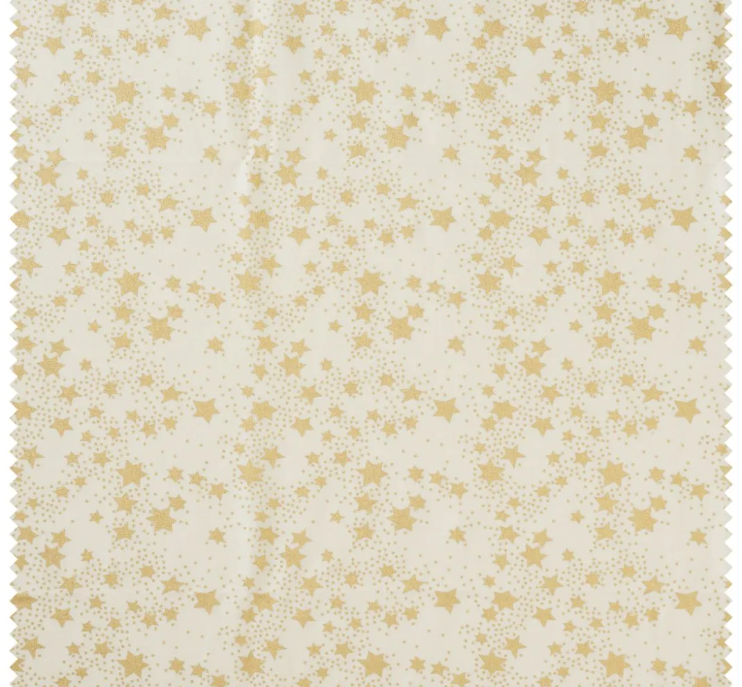 VBS Marktplatz Stoff Meterware|Weihnachtsstoffe>Baumwoll-Stoff "Sterne", Creme