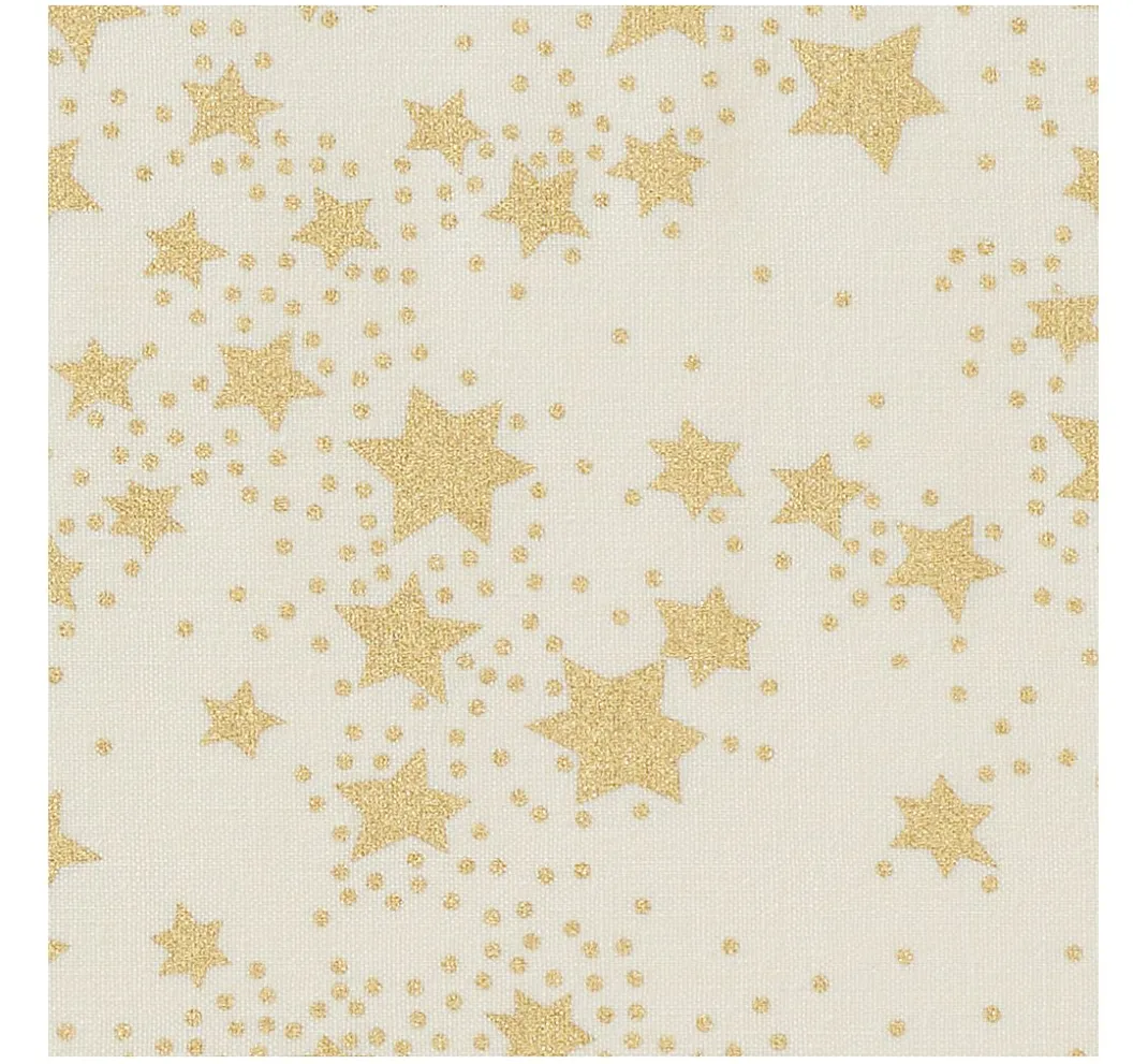VBS Marktplatz Stoff Meterware|Weihnachtsstoffe>Baumwoll-Stoff "Sterne", Creme