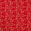 VBS Marktplatz Weihnachtsstoffe|Stoff Meterware>Baumwoll-Stoff "Sterne", Rot