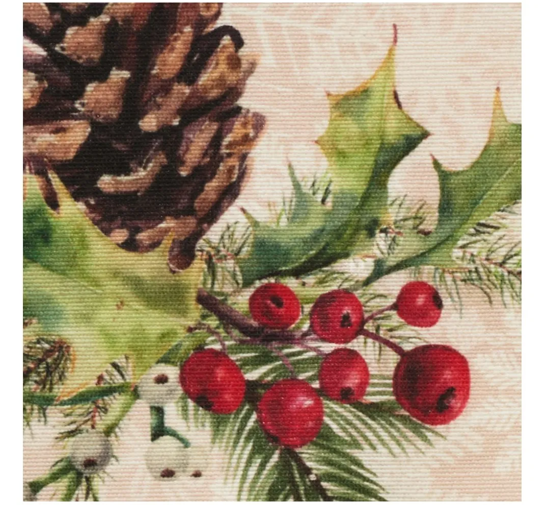 Globaltex Stoff Meterware|Weihnachtsstoffe>Baumwoll-Stoff "Xmas", Acryl beschichtet