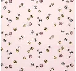 Rico Design Baumwollstoff>Baumwoll-Stoffzuschnitt "Murmeln Rosa"