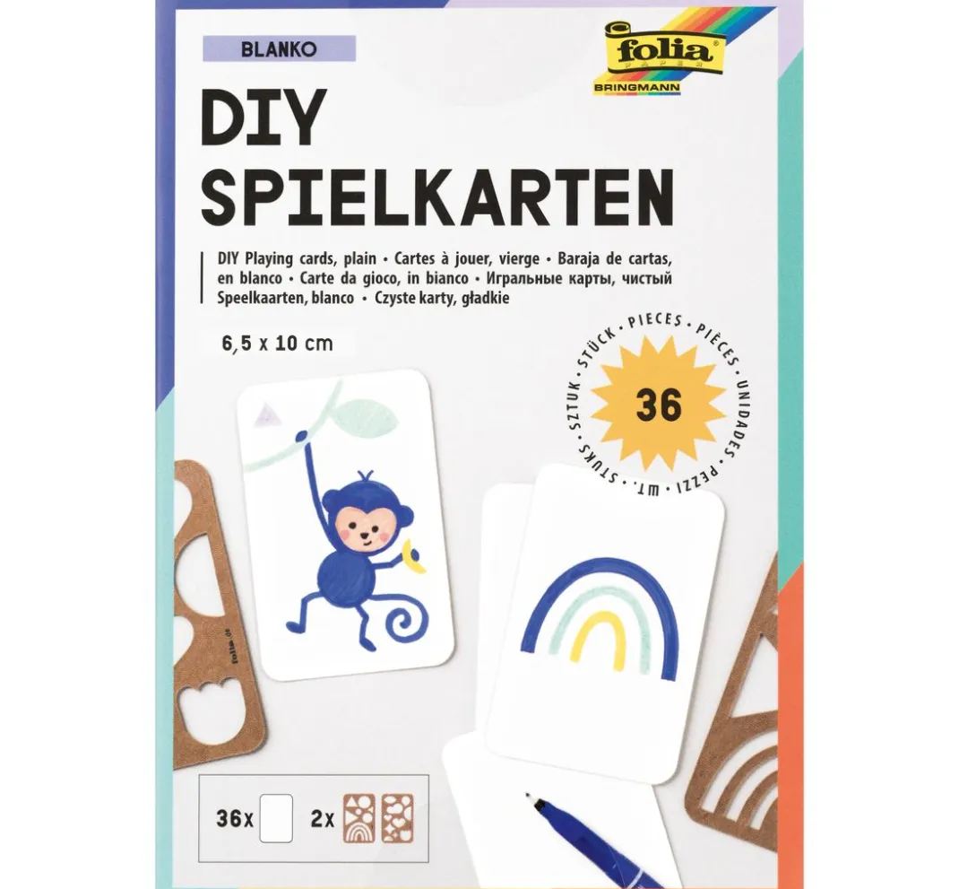 Kinder folia Untersetzer & Legekarten|Weiteres>Blanko Spielkarten Set