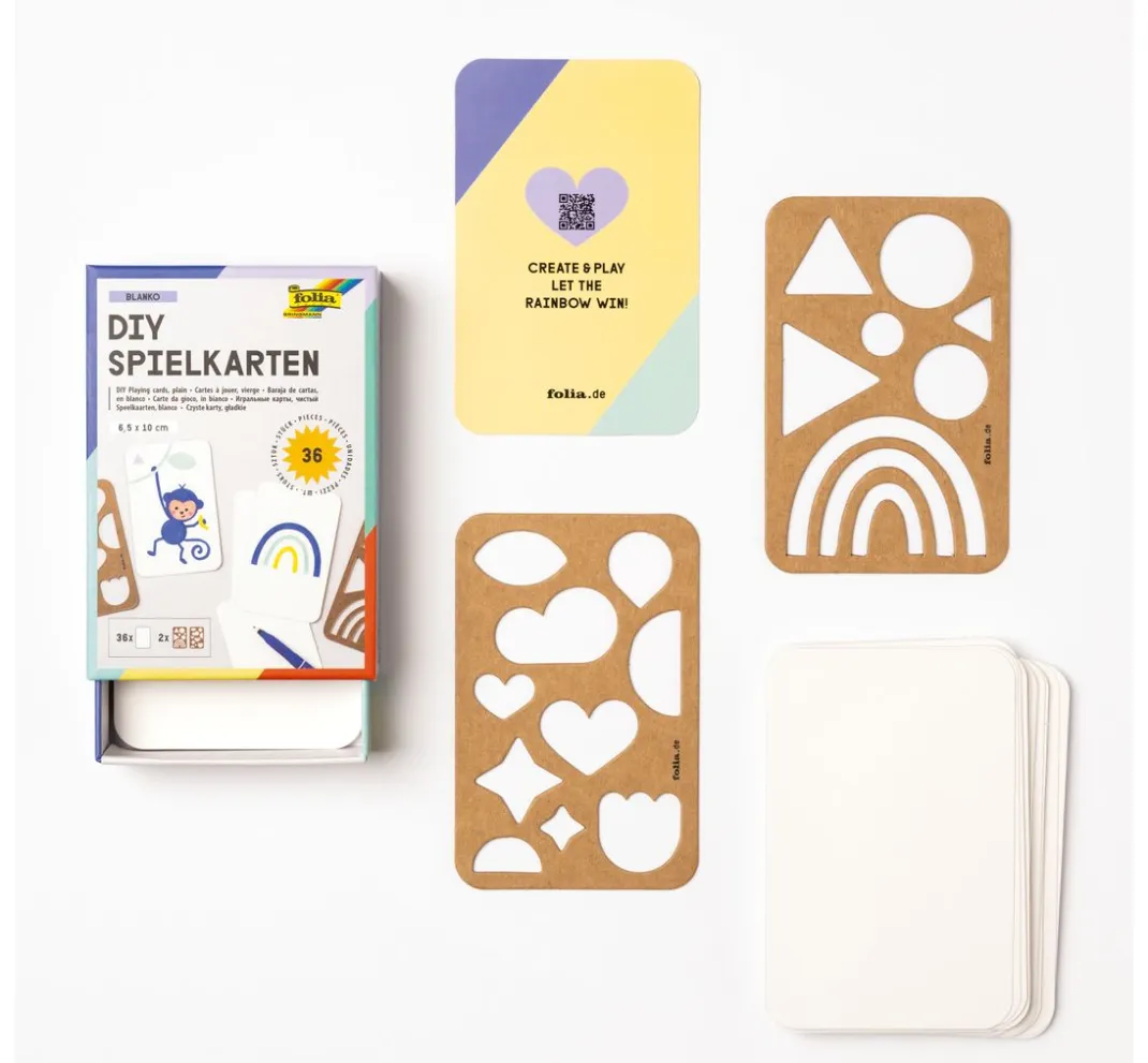 Kinder folia Untersetzer & Legekarten|Weiteres>Blanko Spielkarten Set