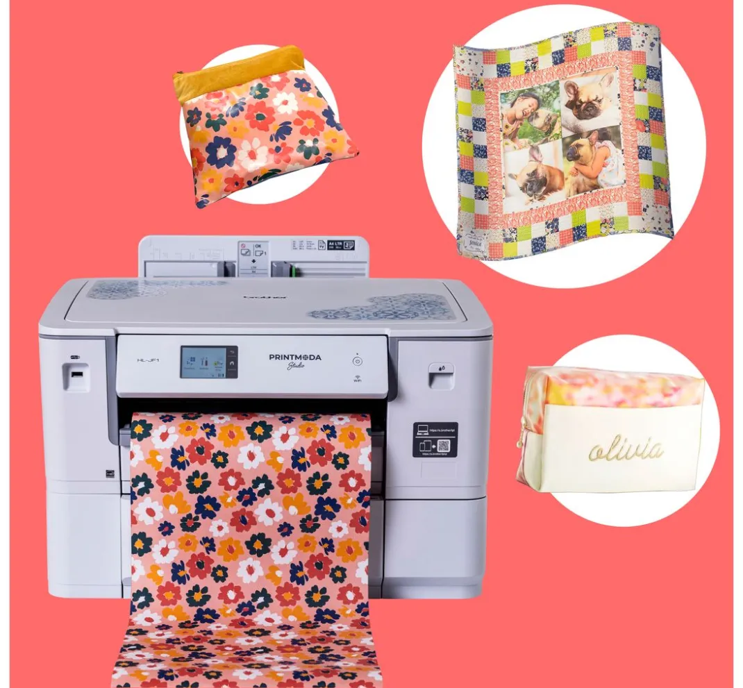 brother Nähwerkzeug|Weiteres>PrintModa Studio HL-JF1 Stoffdrucker, inkl Starterpaket